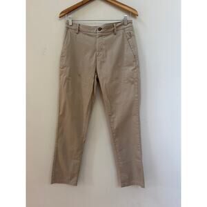 Birddogs Boom Boomstick Mens Pants Sz 30 x 30 (29) Khaki Chinos Zip Pockets Golf